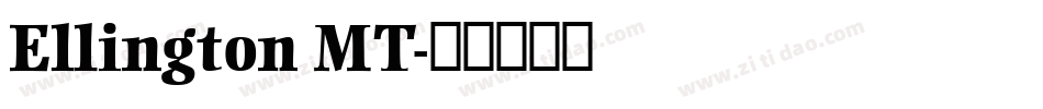 Ellington MT字体转换